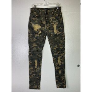 Red Splash Jeans‎ Women 11 Premium Collection Slim Camo Distressed Stretch Denim